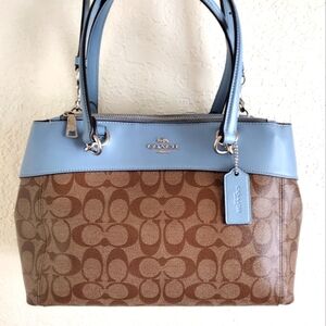 Coach Brooke Carryall Satchel  F25396 Signature Blue